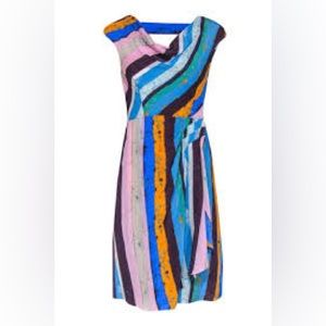 Plenty by Tracy Reese silk watercolor dress Sz 2